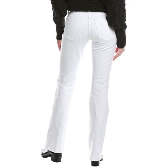 Re/Done Mid-Rise White Baby Boot White Jeans Size 25 - Picture 4 of 8